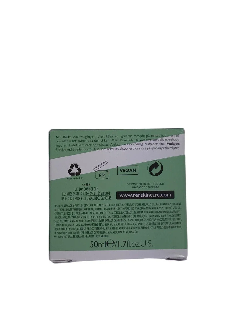 REN Evercalm Ultra Comforting Rescue Maskl
